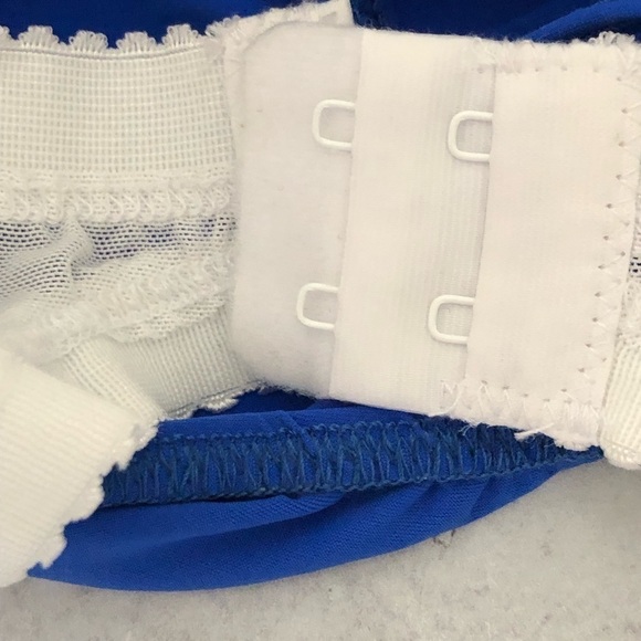 Profile By Gottex Cobalt Blue Tankini Top Built In Bra 34D NWT - Picture 6 of 10